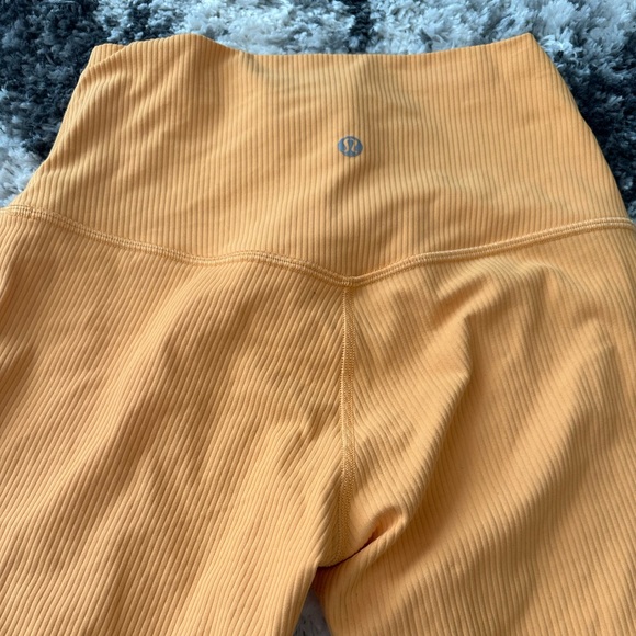 Lululemon Align Ribbed High-rise Pant 25” in Mango Dream size 6 - Picture 2 of 9